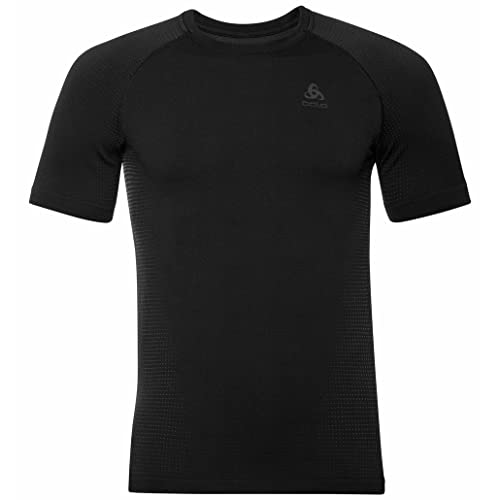 Odlo Herren Funktionsunterwäsche Kurzarm Shirt PERFORMANCE WARM ECO, black - new odlo graphite grey, M von Odlo