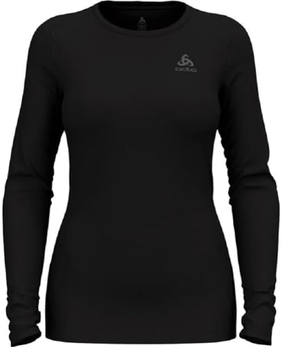 Odlo Damen Funktionsunterwäsche Langarm Shirt MERINO 260, black, XS von Odlo