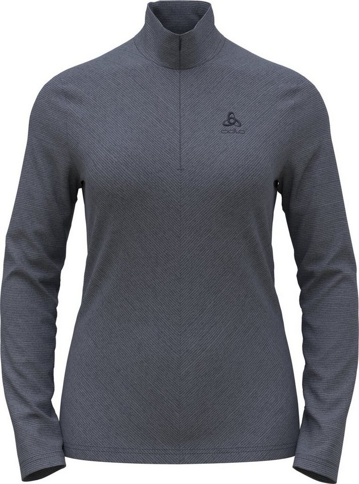 Odlo Rollkragenpullover Mid layer 1/2 zip ROY 10843 folkstone gray - india i von Odlo