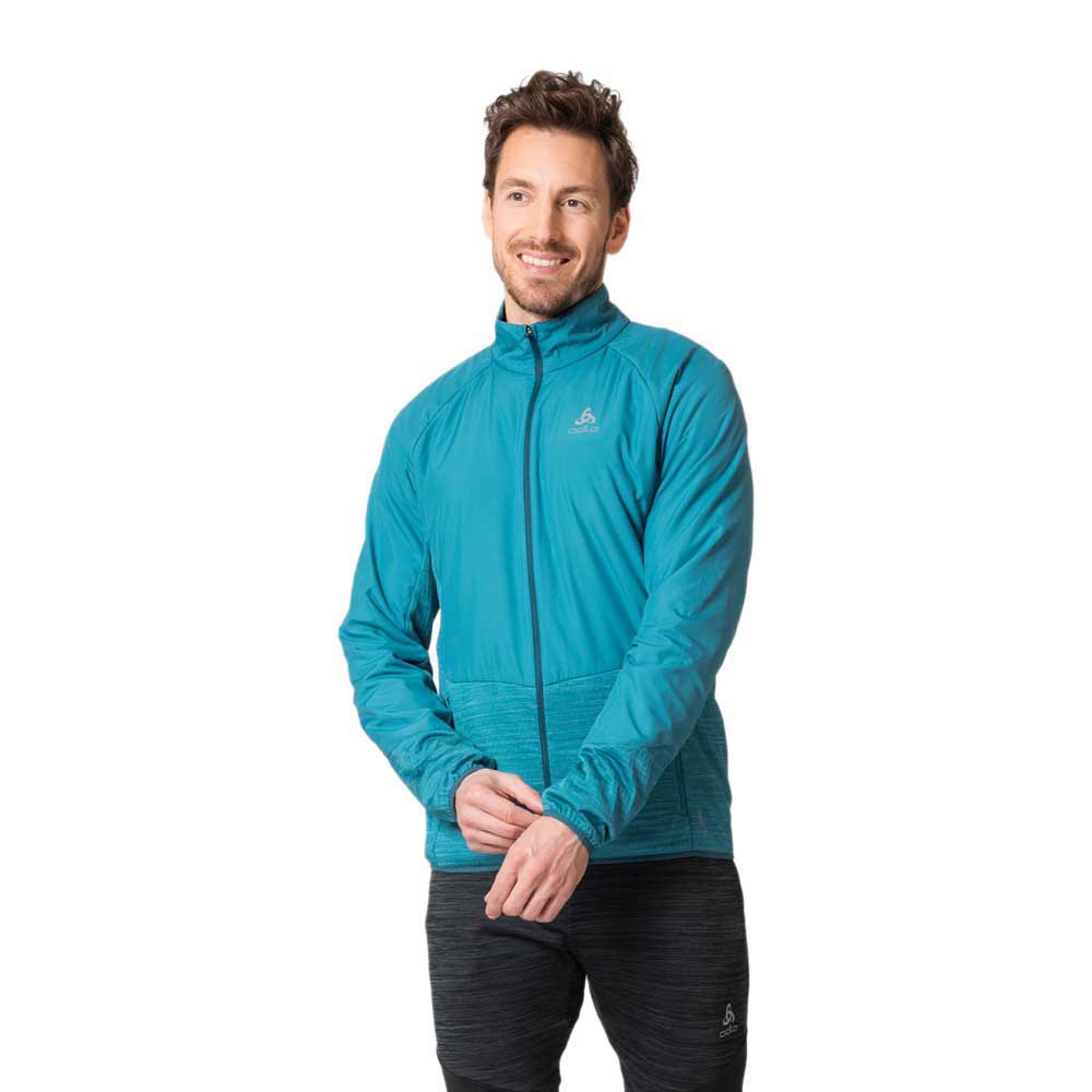 Odlo Run Easy Warm Hybrid Jacket Blau L Mann von Odlo