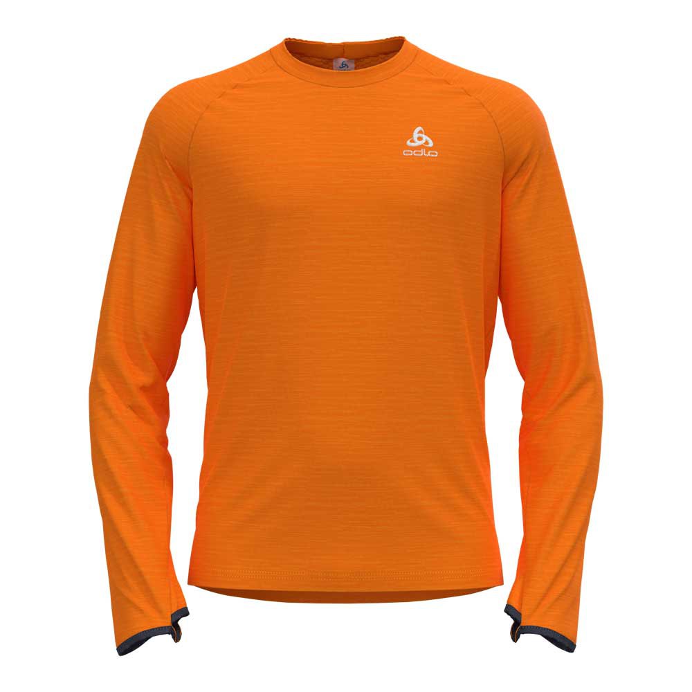 Odlo Run Easy Warm Long Sleeve T-shirt Orange S Mann von Odlo