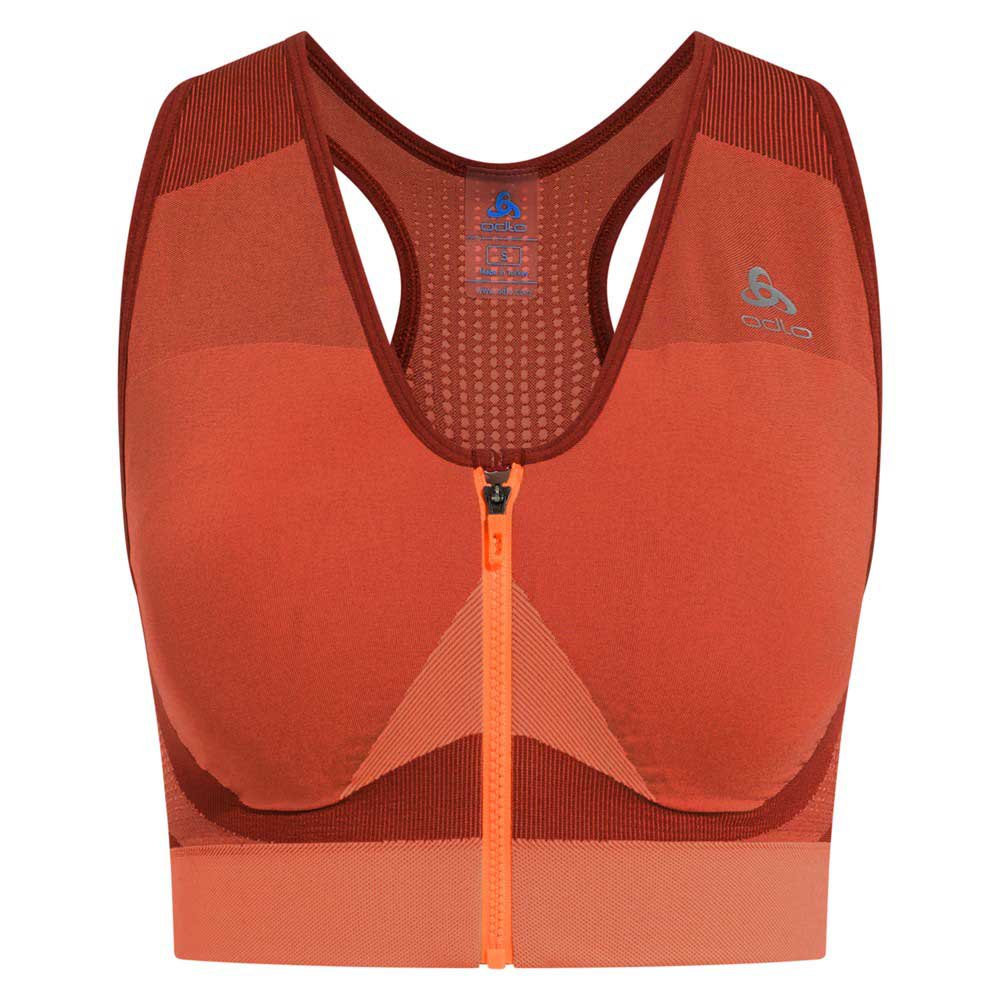 Odlo Seamless Medium Impact Sports Bra Orange XL Frau von Odlo