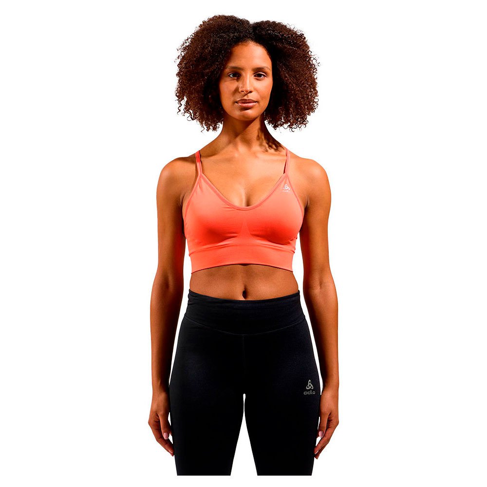 Odlo Seamless Soft 2.0 Padded Sports Bra Orange L Frau von Odlo