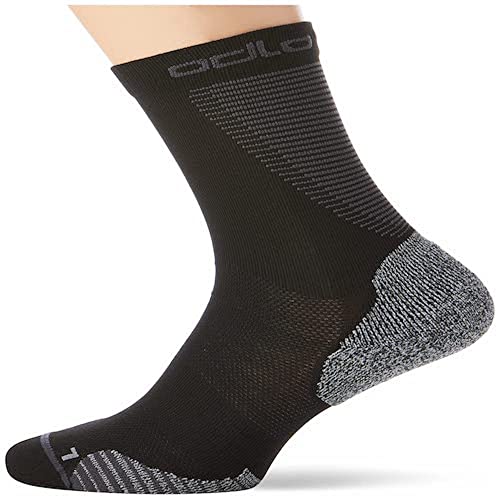 Odlo Unisex Ceramicool Run Laufsocken, Schwarz, 45-47 EU von Odlo