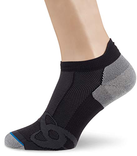 Odlo Unisex kurze Socken LIGHT, black - grey melange, 39-41 von Odlo
