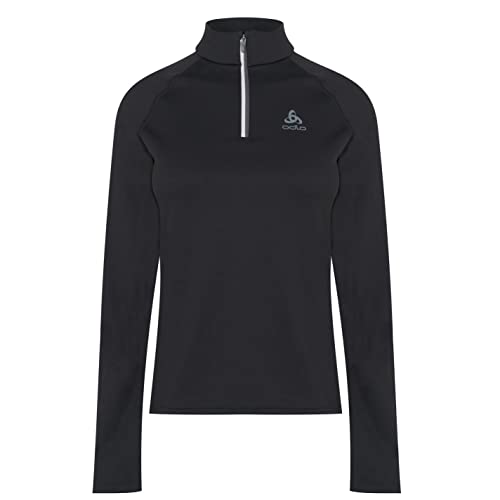 Odlo Damen Langarm Shirt mit Reißverschluss BESSO, black, L Odlo Damen Langarm Shirt mit Reißverschluss BESSO, black, L von Odlo