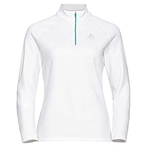 Odlo Damen Langarm Shirt mit Reißverschluss BESSO, white, XXL Odlo Damen Langarm Shirt mit Reißverschluss BESSO, white, XXL von Odlo