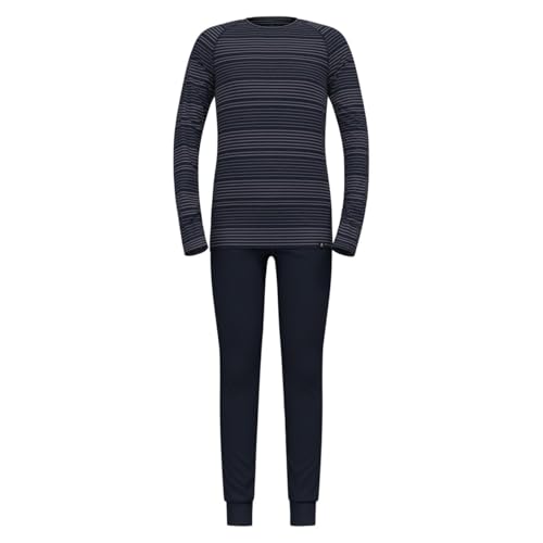 Odlo Thermounterwäsche Kinder Active Warm I Winterleggings und langarm Thermoshirt Mädchen Jungen I Warmes Skiunterwäsche Set, Dark Sapphire - Gray Ridge, 140 Odlo Thermounterwäsche Kinder Active Warm I Winterleggings und langarm Thermoshirt Mädchen Jungen I Warmes Skiunterwäsche Set, Dark Sapphire - Gray Ridge, 140 von Odlo