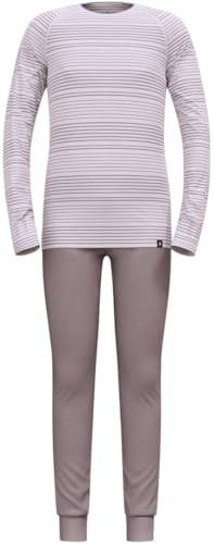 Odlo Thermounterwäsche Kinder Active Warm I Winterleggings und langarm Thermoshirt Mädchen Jungen I Warmes Skiunterwäsche Set, 116, Misty Lilac - Gray Ridge Odlo Thermounterwäsche Kinder Active Warm I Winterleggings und langarm Thermoshirt Mädchen Jungen I Warmes Skiunterwäsche Set, 116, Misty Lilac - Gray Ridge von Odlo