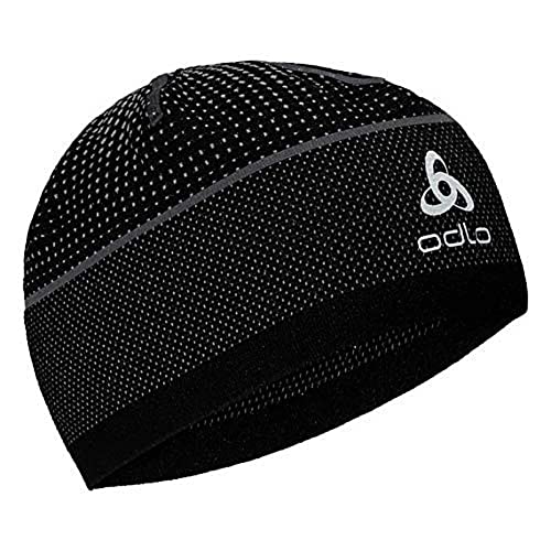 Odlo Unisex Mütze VELOCITY CERAMIWARM, black - odlo steel grey, - von Odlo