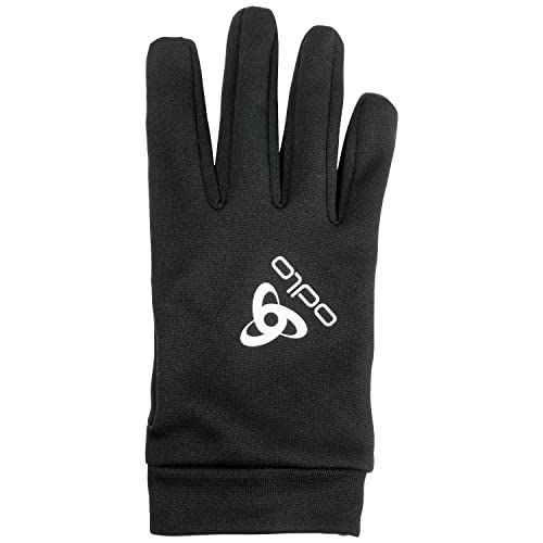 Odlo Unisex Handschuhe mit E-Tip STRETCHFLEECE LINER ECO, black, L von Odlo