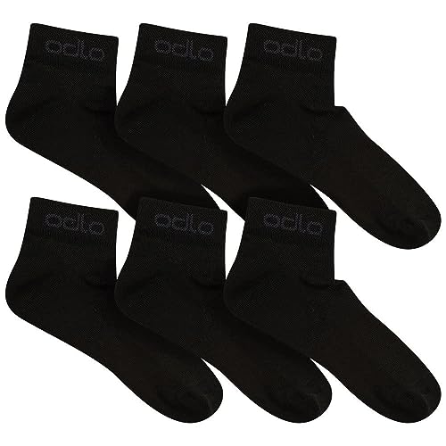 Odlo Unisex kurze Socken 3 Pack ACTIVE, black, 36-38 von Odlo