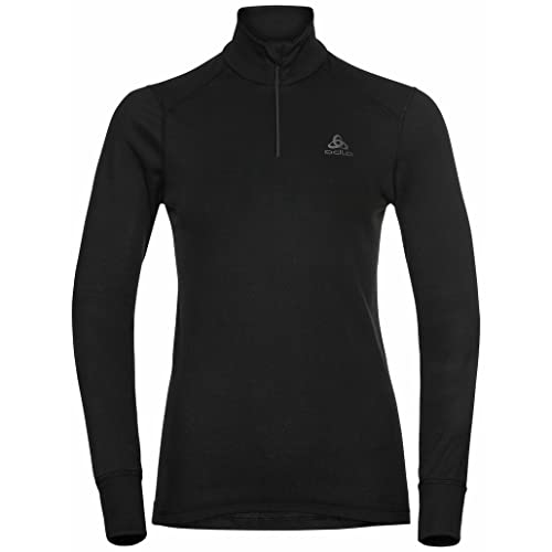 Odlo Damen Active Warm Eco_159081 Funktionsunterwäsche Langarm Shirt Mit Reißverschluss, Schwarz, M EU Odlo Damen Active Warm Eco_159081 Funktionsunterwäsche Langarm Shirt Mit Reißverschluss, Schwarz, M EU von Odlo