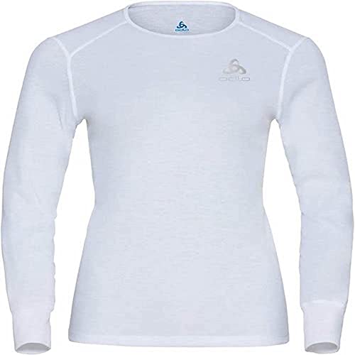 Odlo Damen Active Warm Eco_159101 Funktionsunterwäsche Langarm Shirt, Weiß, L EU Odlo Damen Active Warm Eco_159101 Funktionsunterwäsche Langarm Shirt, Weiß, L EU von Odlo