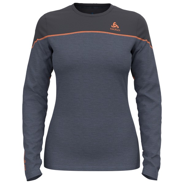 Odlo - Women's BL Top Crew Neck L/S Revelstoke Pw 150 - Merinounterwäsche Gr M blau von Odlo