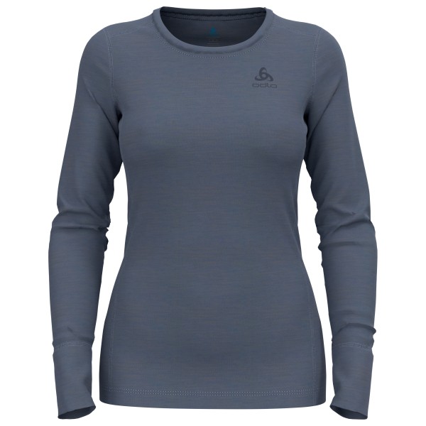 Odlo - Women's Baselayer Top Crew Neck L/S Merino 200 - Merinounterwäsche Gr M blau von Odlo