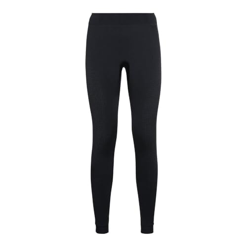 Odlo Damen Funktionsunterwäsche Lange Hose PERFORMANCE WARM ECO, black - new odlo graphite grey, L von Odlo