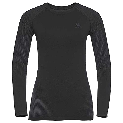 Odlo Damen Funktionsunterwäsche Langarm Shirt PERFORMANCE WARM ECO, black - new odlo graphite grey, L Odlo Damen Funktionsunterwäsche Langarm Shirt PERFORMANCE WARM ECO, black - new odlo graphite grey, L von Odlo