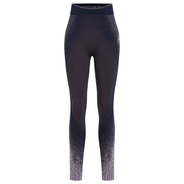 Odlo - Women's Performance Warm Blackcomb Bl Bottom Long - Kunstfaserunterwäsche Gr L grau/blau von Odlo