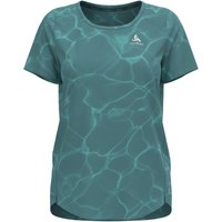 Odlo Zeroweight Chill-Tec Print Crew Neck Laufshirt Damen von Odlo