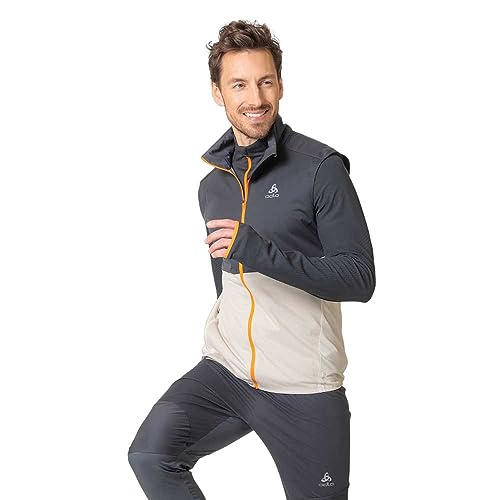 Odlo Herren Laufweste ZEROWEIGHT WARM, silver cloud - india ink, XL Odlo Herren Laufweste ZEROWEIGHT WARM, silver cloud - india ink, XL von Odlo