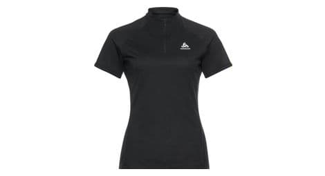 odlo essential kurzarmshirt 1 2 zip damen schwarz von Odlo