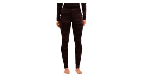 odlo merino warm heritage women s long leggings schwarz violett von Odlo