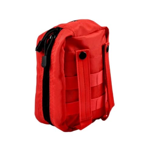 Odorkle Premium Erste-Hilfe-Set-Tasche, Tragbar, Erträglich für Survival, Airsoft, Paintball, Roter 900D-Stoff (Rot) von Odorkle
