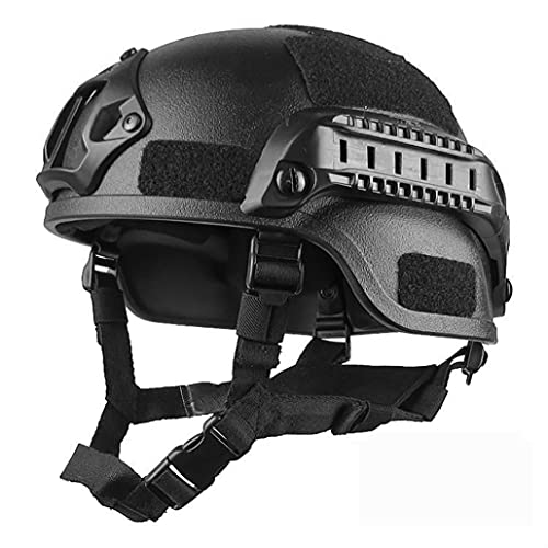 Bump Helm 22.05-23.62inch Airsoft Helm Universal Paintball Helm Einstellbarer Seitenschiene NVG Mount Schutzhelm für die Jagd, Schwarz, Schwarz Bump Helm 22.05-23.62inch Airsoft Helm Universal Paintball Helm Einstellbarer Seitenschiene NVG Mount Schutzhelm für die Jagd, Schwarz, Schwarz von Odoukey