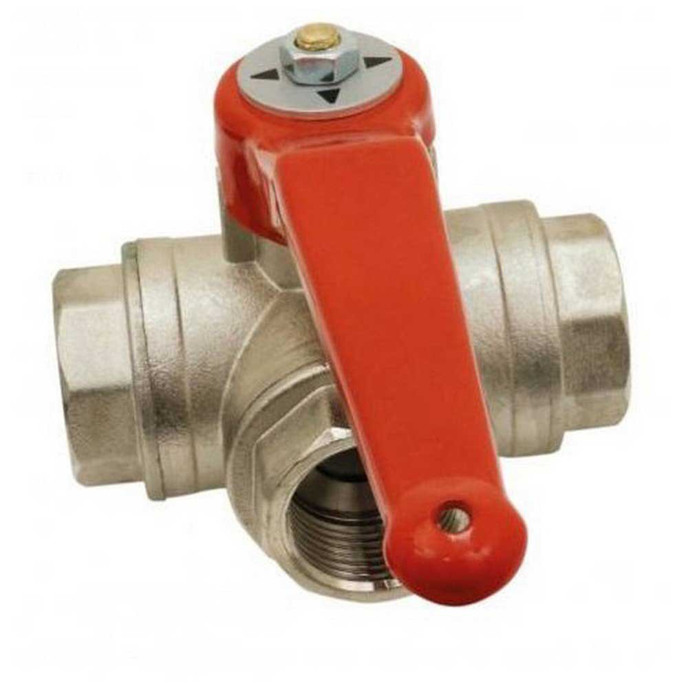 Oem Marine Pn40 Female 3 Way T Ball Valve Golden 1/2´´ Oem Marine Pn40 Female 3 Way T Ball Valve Golden 1/2´´ von Oem Marine