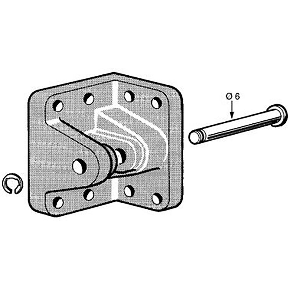 Oem Marine Zinc Plated Shaft Support Silber 8.1 mm Oem Marine Zinc Plated Shaft Support Silber 8.1 mm von Oem Marine
