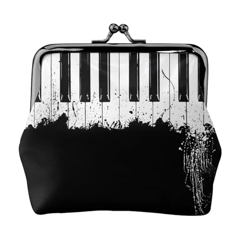 Piano-Münzgeldbörse, kleine Reisetasche für Wochenendausflüge und Geschäftsreisen, Schwarz , Einheitsgröße, Münztasche von Ogniwo