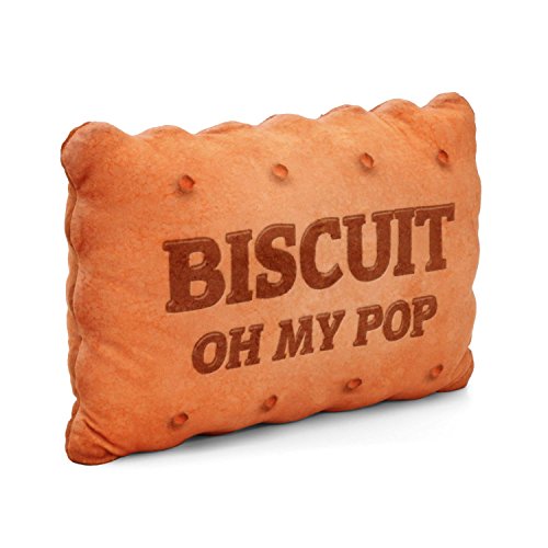 Oh My Pop! Biscuit-Großes Kissen, Beige von Oh My Pop!