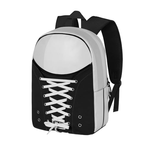 Oh My Pop Black-Sneakers Rucksack, Schwarz, 30 x 40cm, Kapazität 20 L Oh My Pop Black-Sneakers Rucksack, Schwarz, 30 x 40cm, Kapazität 20 L von Oh My Pop!