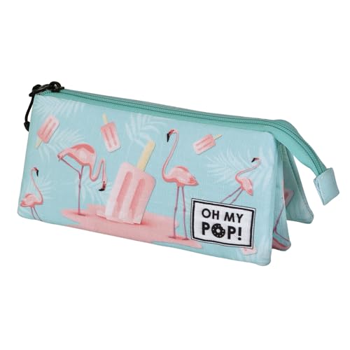 Oh My Pop! Ice Flamingo-Dreifach Federmäppchen, Türkis, 23 x 11 cm Oh My Pop! Ice Flamingo-Dreifach Federmäppchen, Türkis, 23 x 11 cm von Oh My Pop!