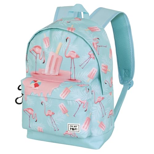 Oh My Pop! Ice Flamingo-Fan HS Rucksack 2.2, Türkis, 31 x 44 cm, Kapazität 24 L von Oh My Pop!