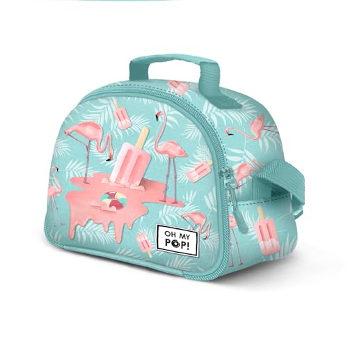 Oh My Pop! Ice Flamingo-Thermal Lunch Bag Frühstückstasche, Türkis Oh My Pop! Ice Flamingo-Thermal Lunch Bag Frühstückstasche, Türkis von Oh My Pop!