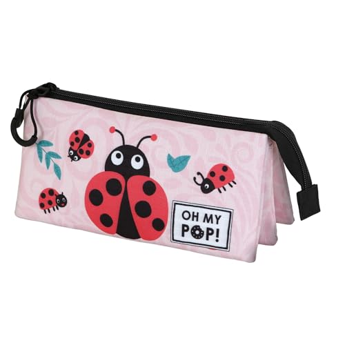 Oh My Pop! Ladybug-Dreifach Federmäppchen, Rosa, 23 x 11 cm Oh My Pop! Ladybug-Dreifach Federmäppchen, Rosa, 23 x 11 cm von Oh My Pop!