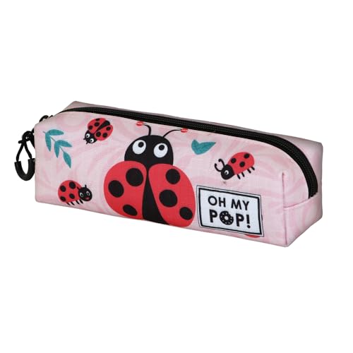 Oh My Pop! Ladybug-Fan Quadrat Federmäppchen 2.2, Rosa, 22 x 9 cm Oh My Pop! Ladybug-Fan Quadrat Federmäppchen 2.2, Rosa, 22 x 9 cm von Oh My Pop!