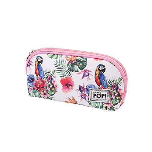 Oh My Pop! Papagei-Kleine Jelly Kulturtasche, Weiß von Oh My Pop!