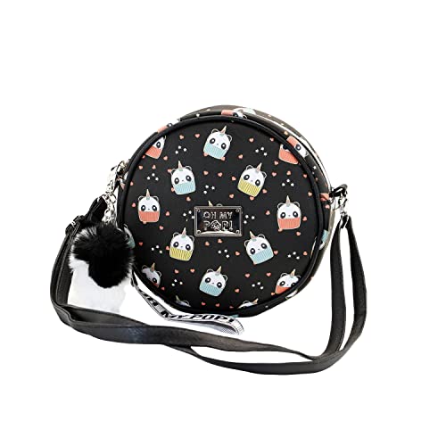Oh My Pop! Pandicorn-Runde Schultertasche, Schwarz, 18,5 x 18,5 cm Oh My Pop! Pandicorn-Runde Schultertasche, Schwarz, 18,5 x 18,5 cm von Oh My Pop!
