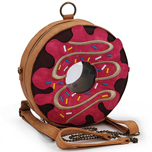 Oh My Pop! Popnut-Ring Rucksack-Tasche, Rosa, 25 x 25 cm Oh My Pop! Popnut-Ring Rucksack-Tasche, Rosa, 25 x 25 cm von Oh My Pop!