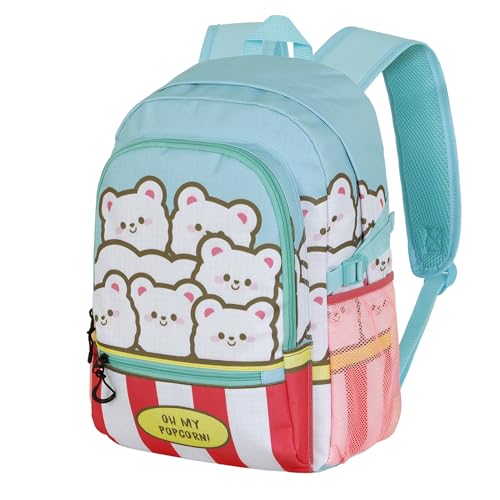 Oh My Pop! Popcorn-Fan Fight Rucksack 2.2, Blau, 31 x 44 cm, Kapazität 24 L von Oh My Pop!