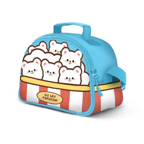 Oh My Pop! Popcorn-Thermal Lunch Bag Frühstückstasche, Blau von Oh My Pop!