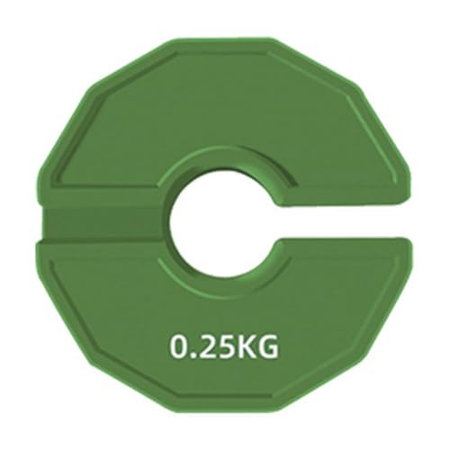 Ohulelks 1 Stück Gym Micro-Type-Hantelscheiben, Hantelscheiben, Bruchteil-Gewichtsscheiben Aus Gummi, Zusatzwechsel, Grün, 0,25 Kg Ohulelks 1 Stück Gym Micro-Type-Hantelscheiben, Hantelscheiben, Bruchteil-Gewichtsscheiben Aus Gummi, Zusatzwechsel, Grün, 0,25 Kg von Ohulelks