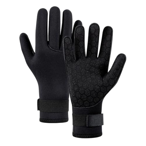 Ohulelks 1Paar 3mm Neoprenhandschuhe für Taucher, Surfer, Schwimmer, Speerfischender Handschuhe mit Thermoschutz und Rutschfester Beschichtung Ohulelks 1Paar 3mm Neoprenhandschuhe für Taucher, Surfer, Schwimmer, Speerfischender Handschuhe mit Thermoschutz und Rutschfester Beschichtung von Ohulelks