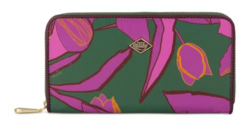 Oilily Zoey Wallet Sketchy Flower Forrest Green Oilily Zoey Wallet Sketchy Flower Forrest Green von Oilily