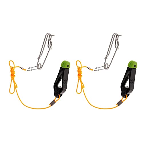 Okeeyseda 2 StüCk Power Plus Schnur AuslöSer, 17 Downrigger Release Stacker Clip Angel Vorfach mit Longline Clips Einrasten von Okeeyseda