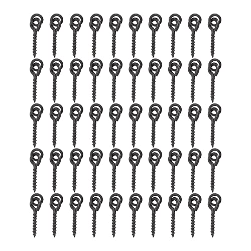 Okeeyseda 50pcs Karpfenangeln Boilie Screw mit festen Ring Koeder Tool Chod Rigs Karpfenangeln Hair Tackle Zubehoer von Okeeyseda