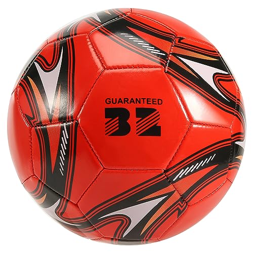 Okeeyseda Professioneller Fuß Ball Ball GrößE 5 Offizieller FußBall Training FußBall Ball Wettbewerb Draussen FußBall Rot von Okeeyseda